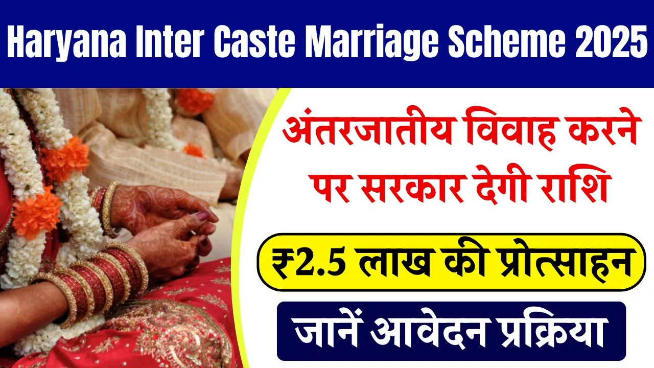 Haryana Inter Caste Marriage Scheme 2025